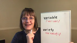 How to Pronounce Variable and Variety (Free American Accent Training Word of the Day)