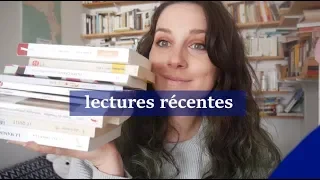 Lectures Recentes - beaucoup de littérature étrangère!