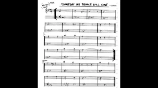 Someday My Prince Will Come - Play along - Backing track (C key score violin/guitar/piano)