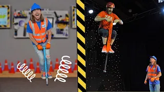 Pogo Stick Tricks with Handyman Hal - Awesome Stunts for Kids