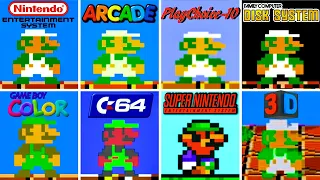 Super Mario Bros.(1985) Feat. Luigi|C64 Vs NES Vs Arcade Vs FDS Vs GBC Vs PC-10 Vs SNES Vs 3D