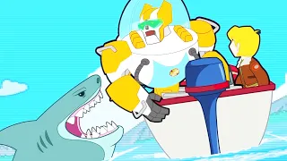 Video Game SHARK ATTACK | Full Episode | Transformers Rescue Bots | Transformers Junior