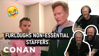 Conan Furloughs Non-Essential Staffers REACTION!! | OFFICE BLOKES REACT!!