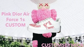 CUSTOM PINK DIOR AIR FORCE 1S (SaTIsfyINg)