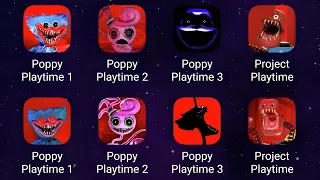 Poppy Playtime Chapter 1 VS Poppy Playtime Chapter 2 VS Poppy Playtime Chapter3 VS ProjectPlaytime33