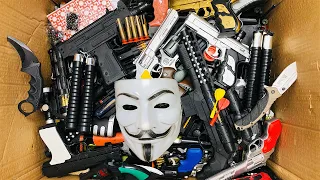 Hacker Weapon Box !! Explosives and Dangerous Toys Guns - Sharp Karambit Knives - Box of Toy Guns