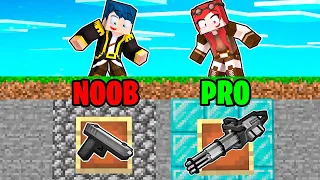 ARMA NOOB DA 1€ VS ARMA PRO DA 1.000.000€! - MINECRAFT