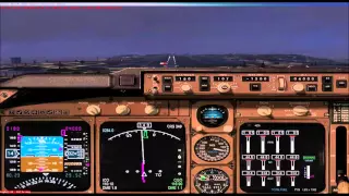 FSX Airbus A380 landing at Congonhas 35L (using wheel brakes only)