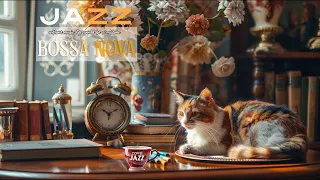 ☕Smooth Bossa Nova Jazz with Coffee and cat noble☕Positive Bossa Nova Jazz Music for Relax Good Mood