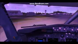 Flight Simulator X HD - iFly 737NG Landing Bergen Lufthavn, Flesland