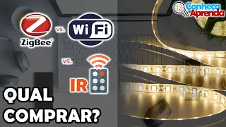 FITA DE LED QUAL CONTROLADOR UTILIZAR WIFI IR RF OU ZIGBEE CONHEÇA E APRENDA