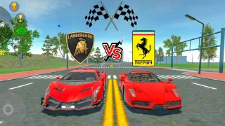 Car Simulator 2 | Lamborghini VS Ferrari | Veneno VS Enzo |Upgrade Race & Top Speed Android Gameplay