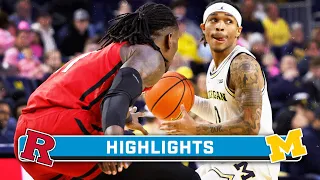 Rutgers at Michigan | Highlights | Big Ten Men's Basketball | Feb. 3, 2024