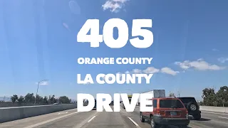 4K Orange County to LA county drive via 405 freeway