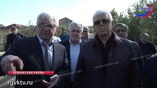 Хизри Шихсаидов побывал на месте обвала моста в Буйнакском районе