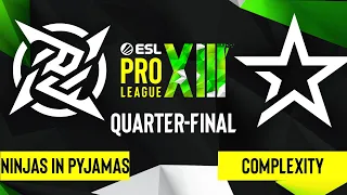 CS:GO - Complexity vs. Ninjas in Pyjamas [Overpass] Map 2 - ESL Pro League Season 13 - Quarter-final