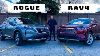 2021 Nissan Rogue Platinum vs 2021 Toyota RAV4 Limited   RAV4 still the KING?