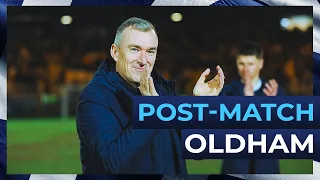 Oldham Athletic: Post-Match Interview with Chris Millington