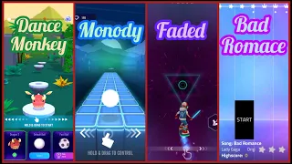 Dance Monkey - Monody - Faded - Bad Romance - Hop Ball 3D - Dancing Sky - Cyber Surfer - Magic Tiles