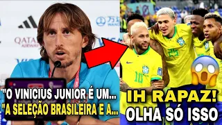 OLHA SÓ O QUE MODRIC FALOU DO VINICIUS JUNIOR E DA SELEÇÃO BRASILEIRA EM COLETIVA 😱