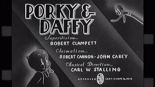 Looney Tunes - Porky and Daffy (1938) Opening Title & Closing + extra clip [HBO Max Restoration]