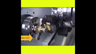 gear cutting on turnmill #turnmill #vmc #shorts #youtubeshorts #sigmayouthengineers