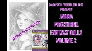 LIVE COLOR & CHAT #SPOOKTOBER COLORATHON | Fantasy Dolls v.2 Janna Prosvirina