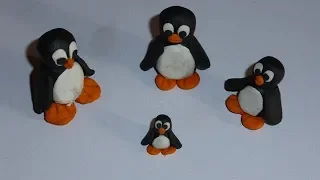 how to make penguin with clay  2018
