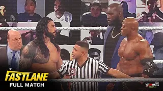 Roman Reigns vs. Omos Jordan Omogbehin, Bobby Lashley - 2 on 1 Match: WWE Fastlane 2021