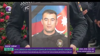 Şəhid polis Ramil Şirinovla vida mərasimi oldu