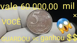 valor 60.000,00 MIL $ ×  o seu valor de face 😱 !!!