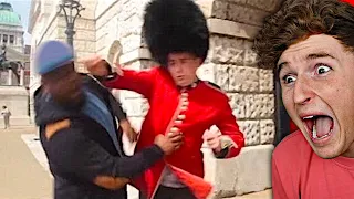 he tried to mess with the royal guards..