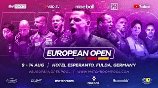 LIVE STREAM | European Open Pool Championship | Day Two