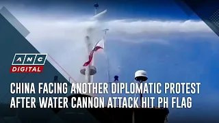 China facing another diplomatic protest after water cannon attack hit PH flag | ANC