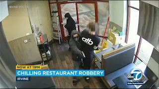Video: Chilling armed robbery at a BBQ restaurant in Irvine, 2 people arrested l ABC7