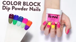2 Ways to Color Block using Dip Powder 💅