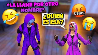 BROMA A MI NOVIA LA LLAME POR OTRO NOMBRE 😬 *Mala idea* FREE FIRE