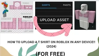 HOW TO UPLOAD A T SHIRT ON ROBLOX IN ANY DEVICE ( 2024 ) *Real*