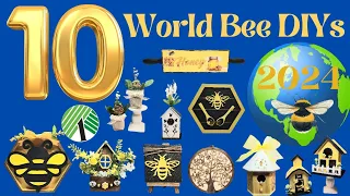 10 *Must See* World Bee Day Celebration DIYs * Easy Dollar Tree & Creative Summer Decor Projects