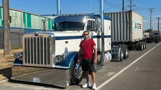 Рейс на Сиэтл. Встретил Вову на Peterbilt 389