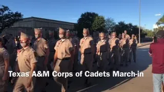 WATCH NOW: Texas A&M Corps of Cadets March-In