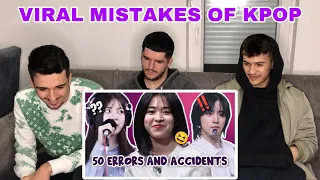 FNF Reacting to 50 most VIRAL K-POP MISTAKES and ACCIDENTS| KPOP REACTION