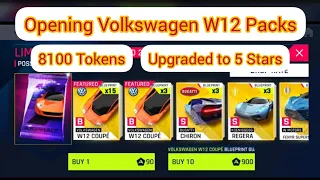 Asphalt 9 - Spending 8100 tokens on Volkwagen W12 Packs ft. Bad drop rates 😟