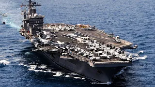 U.S. Navy Aircraft Carrier USS Dwight D. Eisenhower (CVN 69) Conduct Flight Deck Operations