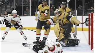 Golden Knights beat Blackhawks 3-1 for third straight win before playoffs | 4/16/24 Highlights