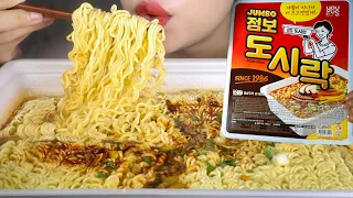ASMR Jumbo Doshirak Ramyun Noodles Challenge | 3260kcal Giant Cup Noodles Mukbang
