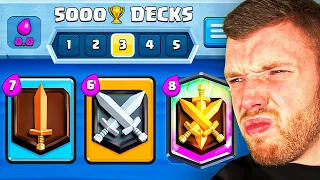 😱😫Ich spiele 5.000 TROPHÄEN DECKS im GLOBALEN TURNIER... (Katastrophe) | Clash Royale Deutsch