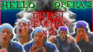 Dimash Reaction X 2 Hello & Opera 2 Singer Performances Oh My Dimash Opera 2 Oh My God The Vocals