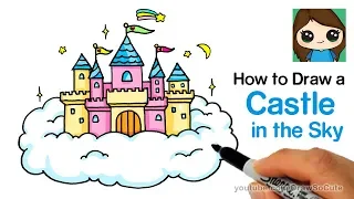 How to Draw a Castle in the Sky Easy