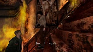 Silent Hill 2 - Enhanced Edition - Burning Staircase Scene - 1440p Quality